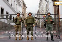 Jalanan Sunyi di Ekuador Akibat Aksi Kejahatan Geng, Warga Panik