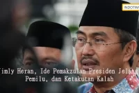 Jimly Heran, Ide Pemakzulan Presiden Jelang Pemilu, dan Ketakutan Kalah