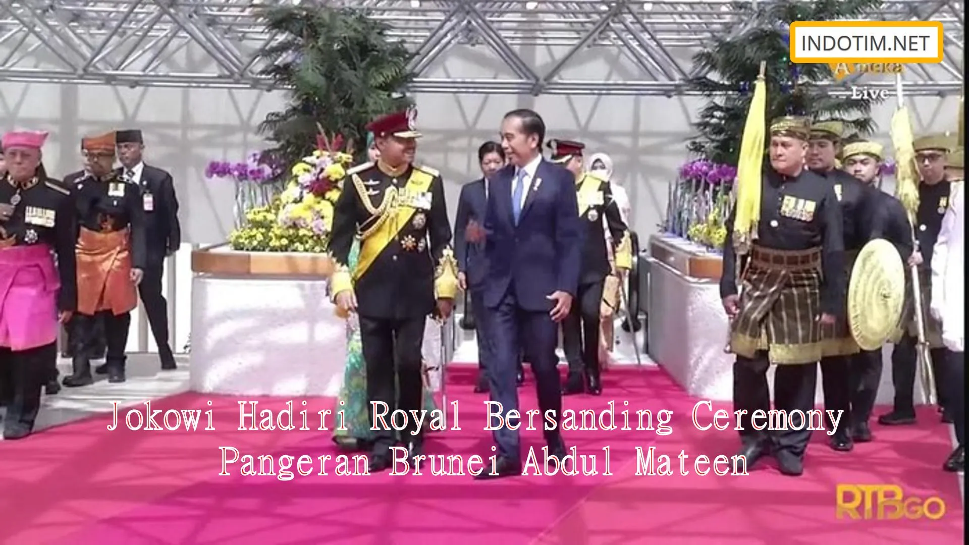 Jokowi Hadiri Royal Bersanding Ceremony Pangeran Brunei Abdul Mateen