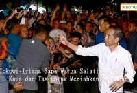 Jokowi-Iriana Sapa Warga Salatiga, Bagikan Kaus dan Tas untuk Meriahkan Kegiatan