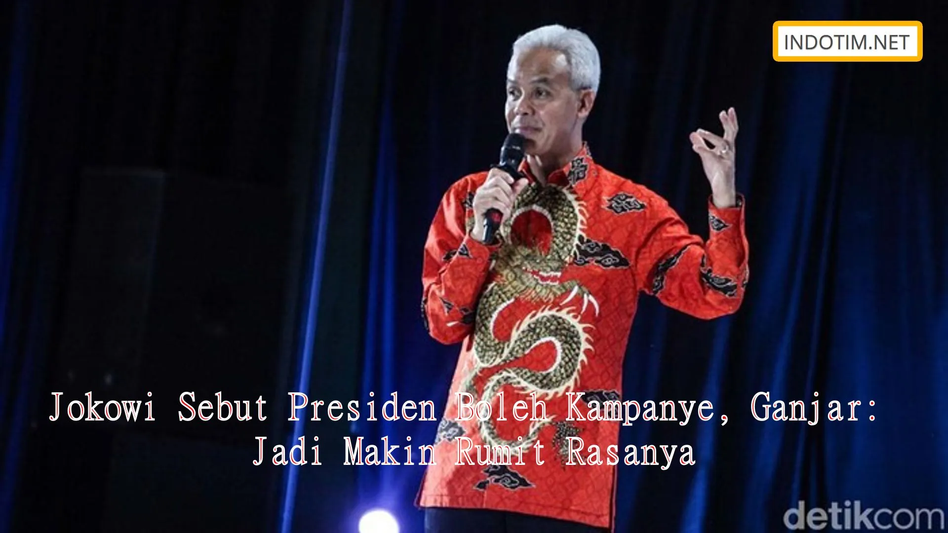 Jokowi Sebut Presiden Boleh Kampanye, Ganjar: Jadi Makin Rumit Rasanya