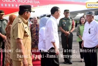 Jokowi dan Iriana Kunjungi Jateng, Menteri Basuki Ramai-Ramai Menyambut