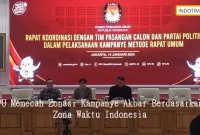 KPU Memecah Zonasi Kampanye Akbar Berdasarkan Zona Waktu Indonesia