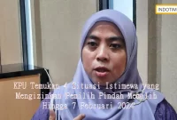 KPU Temukan 4 Situasi Istimewa yang Mengizinkan Pemilih Pindah Memilih Hingga 7 Februari 2024