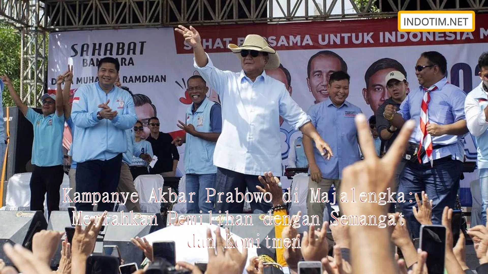 Kampanye Akbar Prabowo di Majalengka: Meriahkan Pemilihan dengan Semangat dan Komitmen