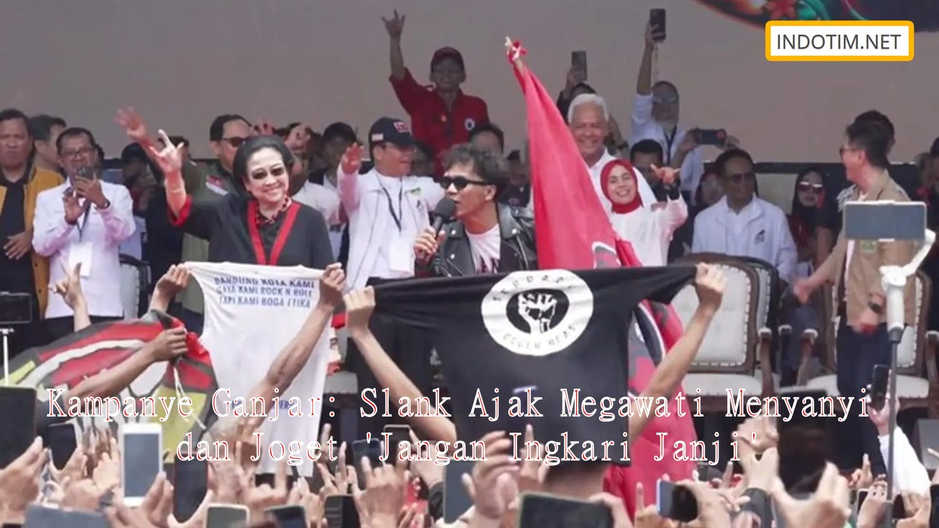 Kampanye Ganjar: Slank Ajak Megawati Menyanyi dan Joget 'Jangan Ingkari Janji'