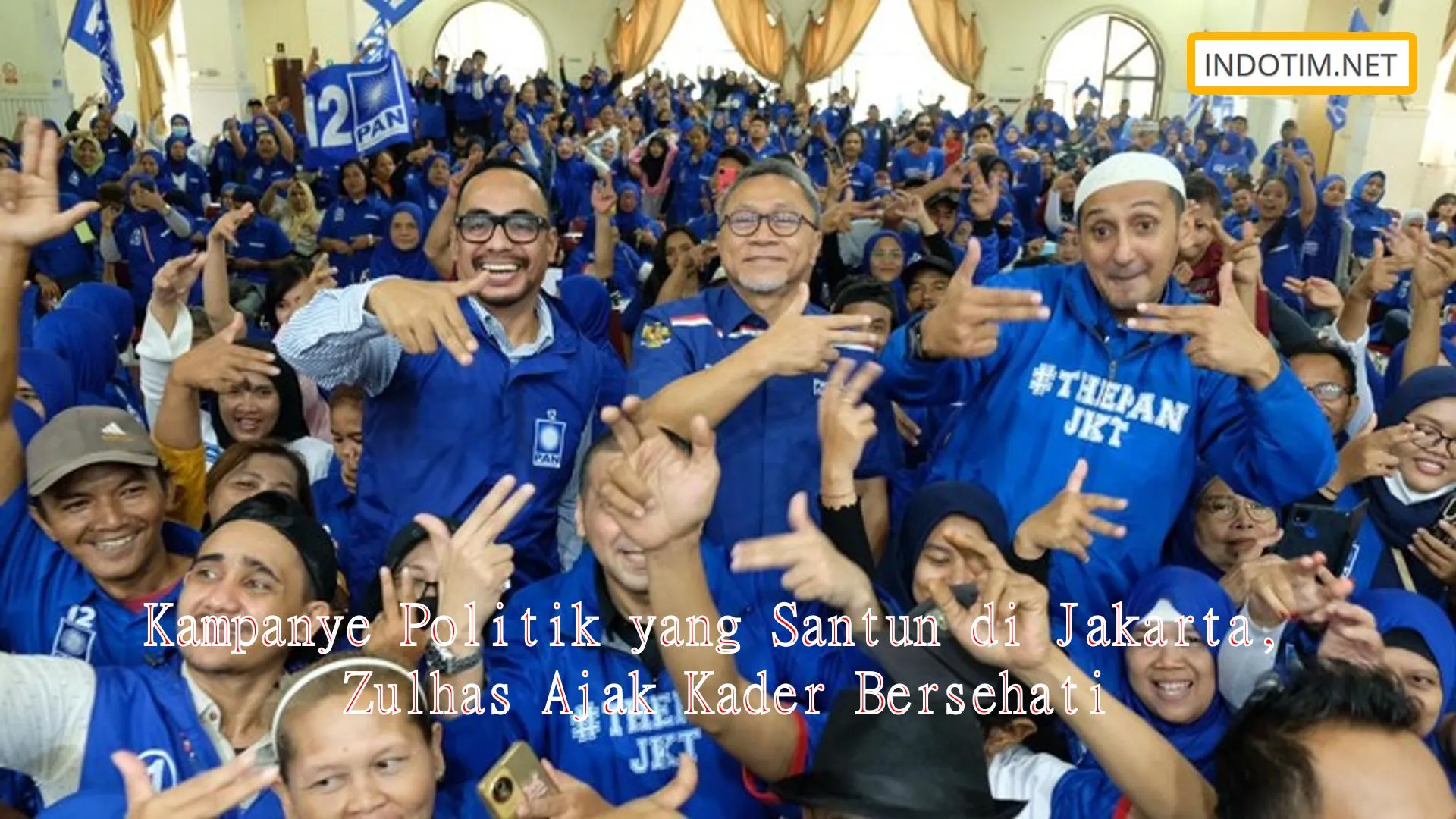 Kampanye Politik yang Santun di Jakarta, Zulhas Ajak Kader Bersehati