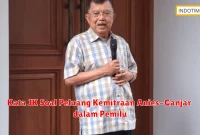 Kata JK Soal Peluang Kemitraan Anies-Ganjar dalam Pemilu