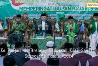 Ke Ponpes di Brebes, Didoakan Kiai-Santri Sukses di Pemilu 2024