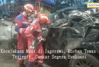 Kecelakaan Maut di Jagorawi, Korban Tewas Terjepit, Damkar Segera Evakuasi