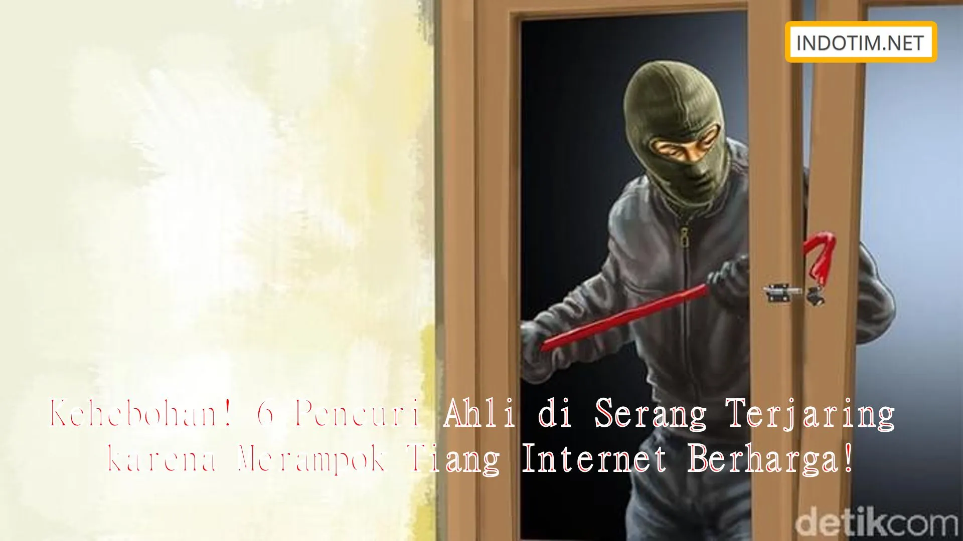 Kehebohan! 6 Pencuri Ahli di Serang Terjaring karena Merampok Tiang Internet Berharga!