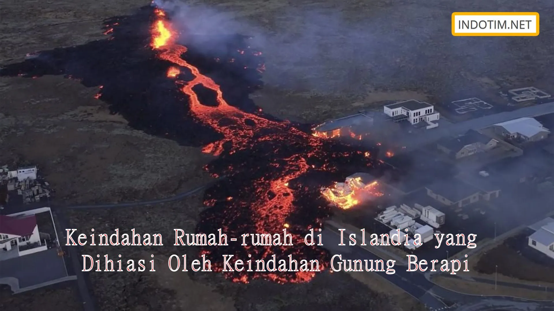 Keindahan Rumah-rumah di Islandia yang Dihiasi Oleh Keindahan Gunung Berapi