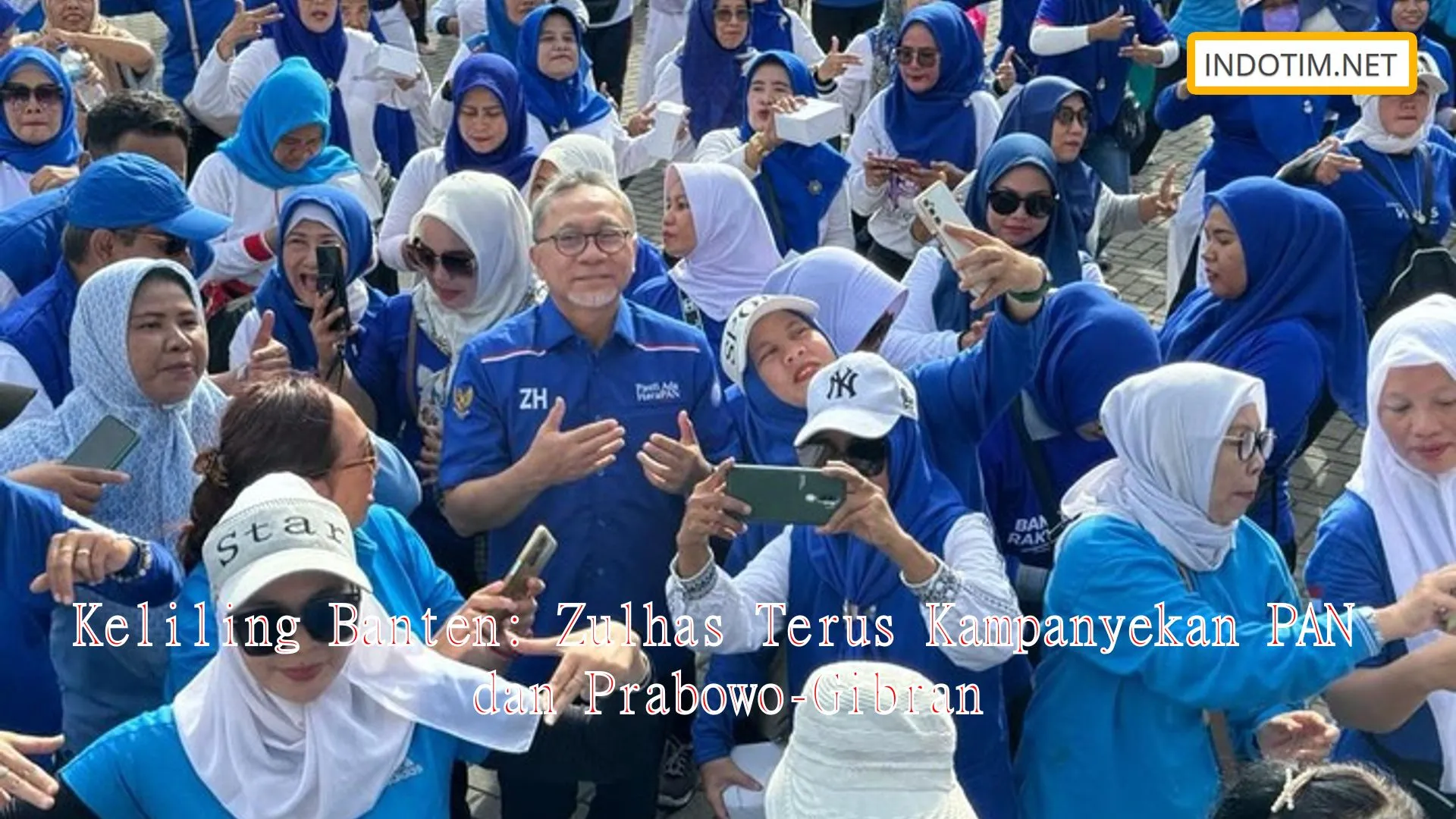 Keliling Banten: Zulhas Terus Kampanyekan PAN dan Prabowo-Gibran