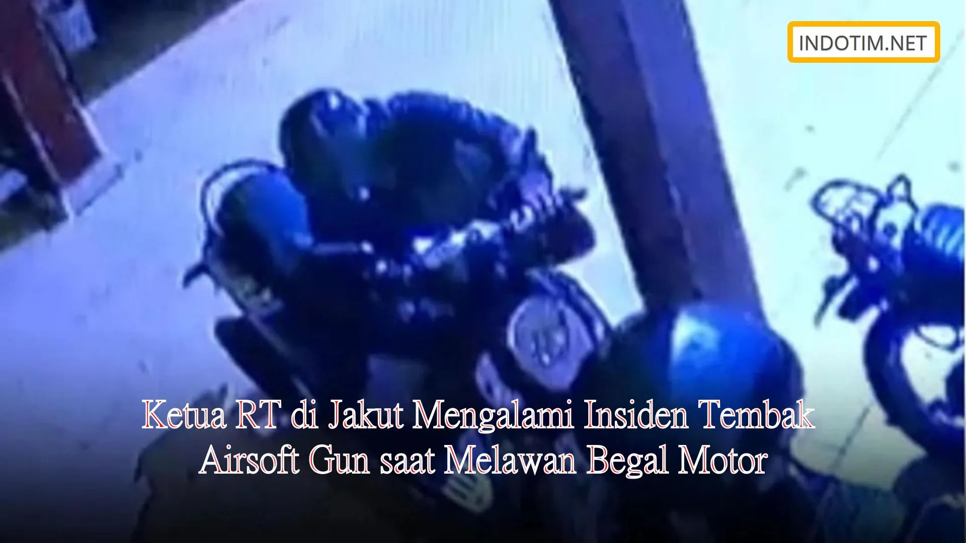 Ketua RT di Jakut Mengalami Insiden Tembak Airsoft Gun saat Melawan Begal Motor