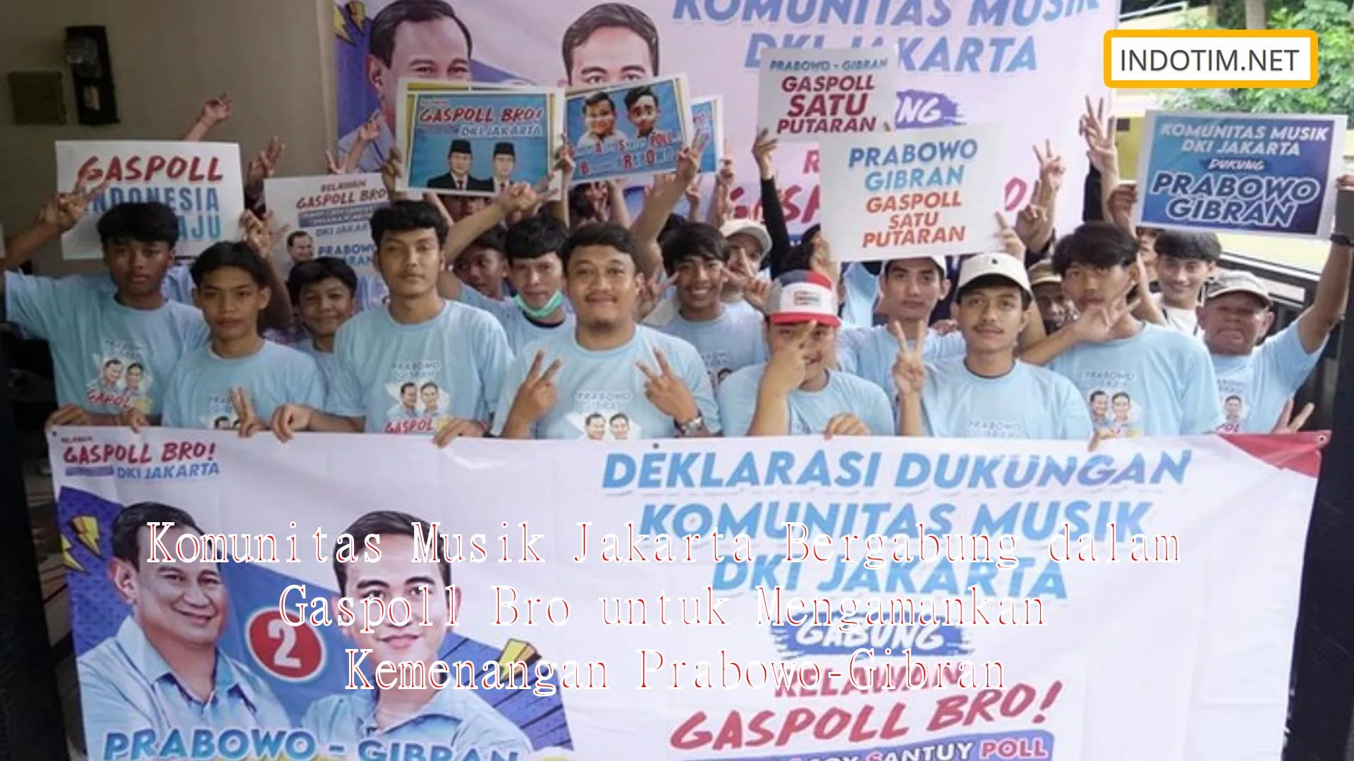 Komunitas Musik Jakarta Bergabung dalam Gaspoll Bro untuk Mengamankan Kemenangan Prabowo-Gibran