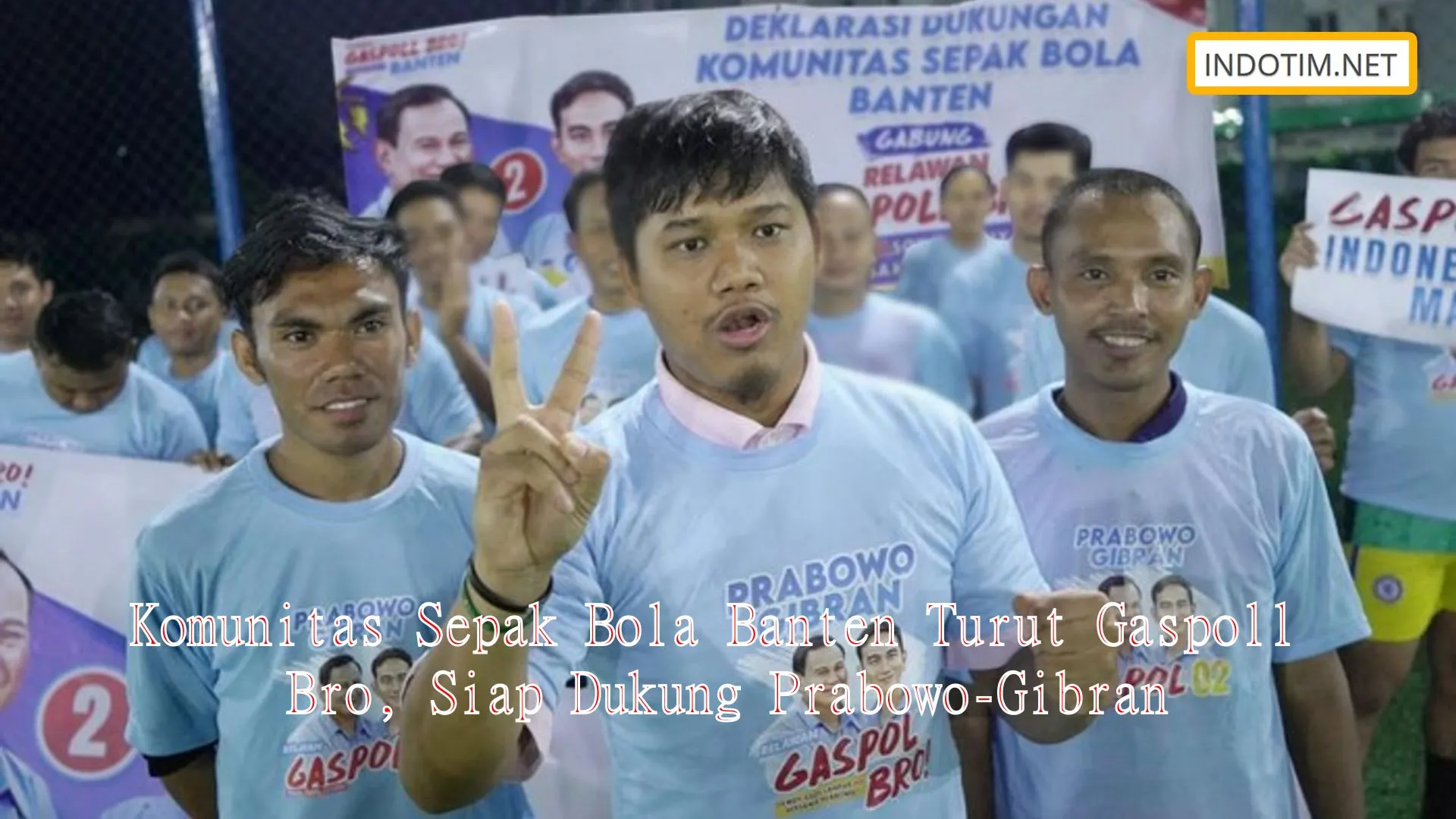 Komunitas Sepak Bola Banten Turut Gaspoll Bro, Siap Dukung Prabowo-Gibran