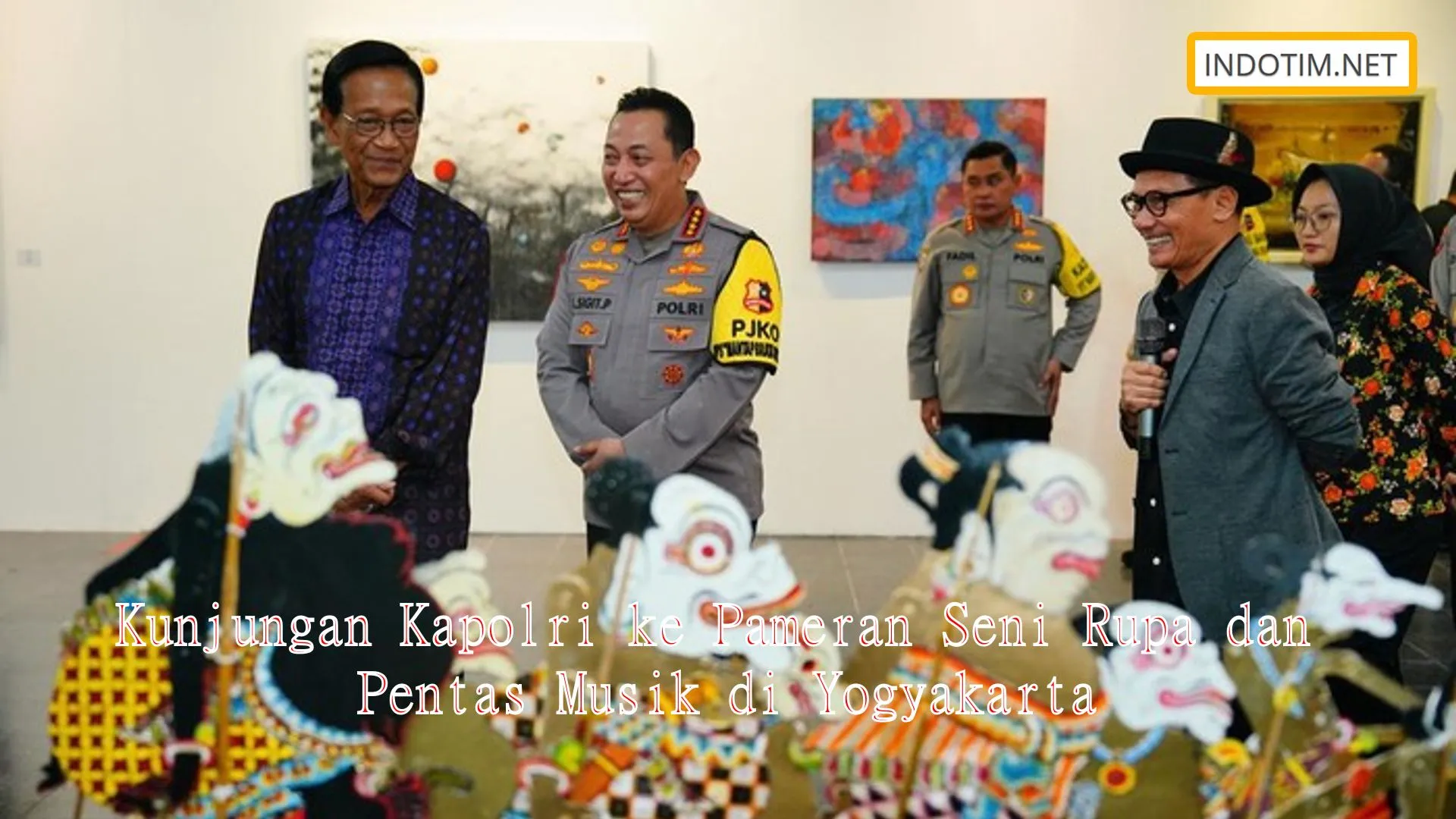 Kunjungan Kapolri ke Pameran Seni Rupa dan Pentas Musik di Yogyakarta