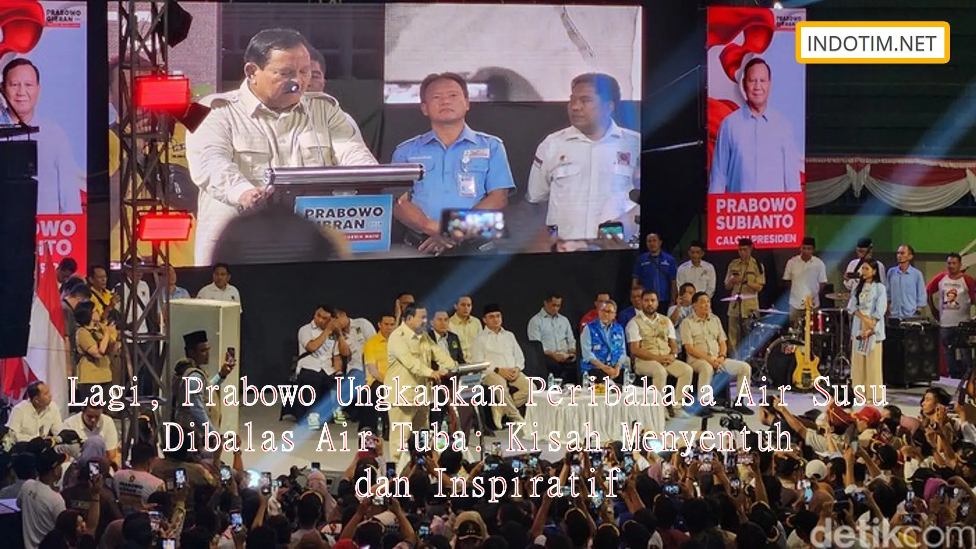Lagi, Prabowo Ungkapkan Peribahasa Air Susu Dibalas Air Tuba: Kisah Menyentuh dan Inspiratif