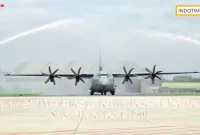 Landing! TNI AU Resmi Terima Pesawat Keempat Super Hercules C-130J