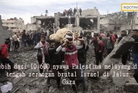 Lebih dari 10.600 nyawa Palestina melayang di tengah serangan brutal Israel di Jalur Gaza