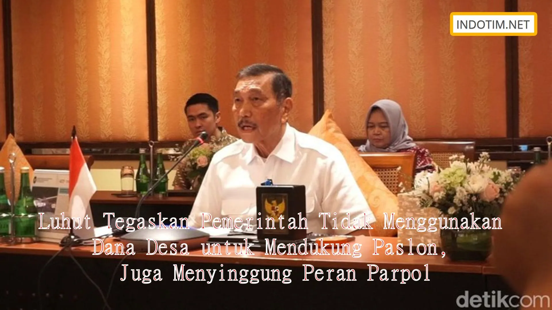 Luhut Tegaskan Pemerintah Tidak Menggunakan Dana Desa untuk Mendukung Paslon, Juga Menyinggung Peran Parpol