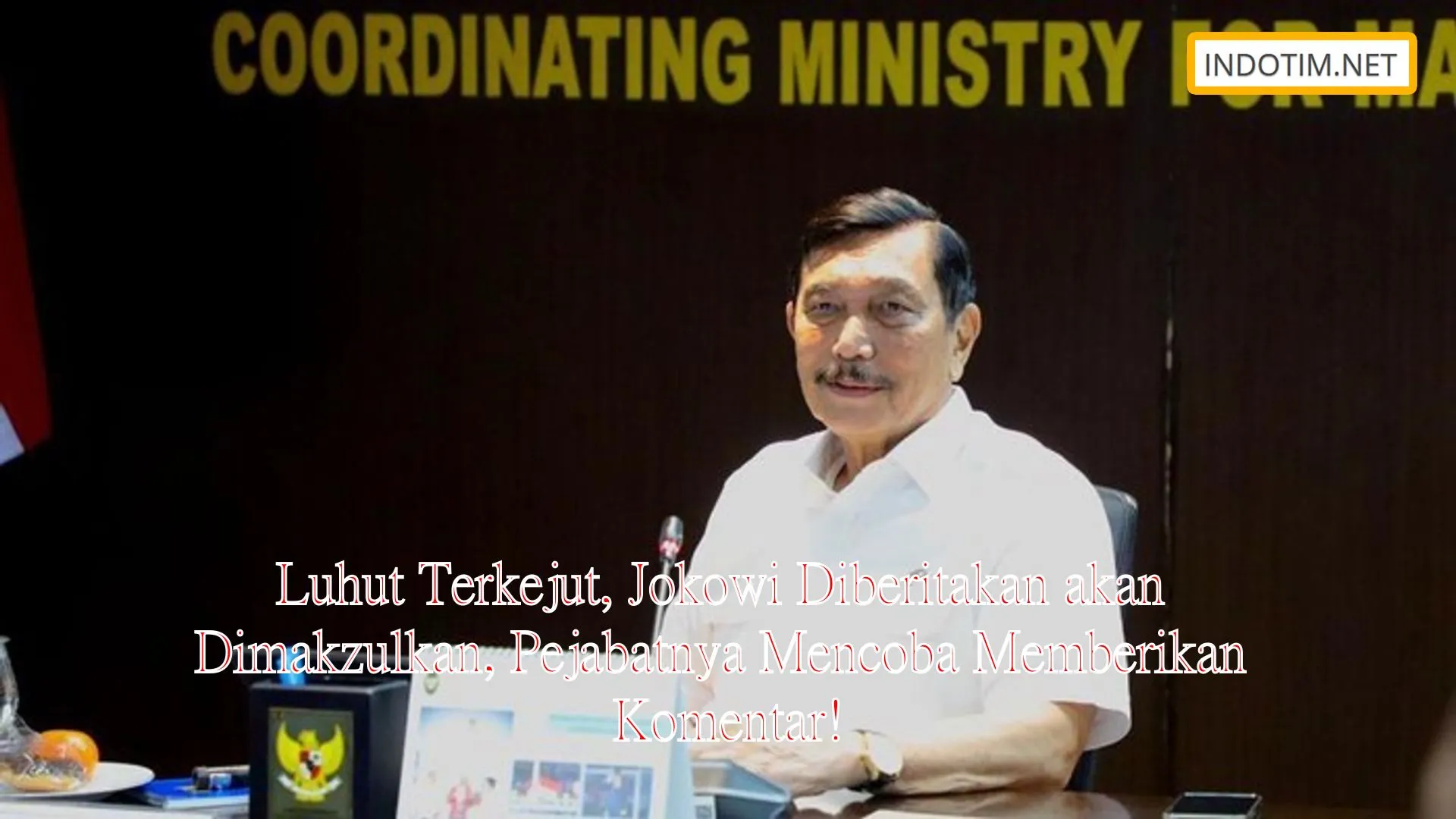 Luhut Terkejut, Jokowi Diberitakan akan Dimakzulkan, Pejabatnya Mencoba Memberikan Komentar!