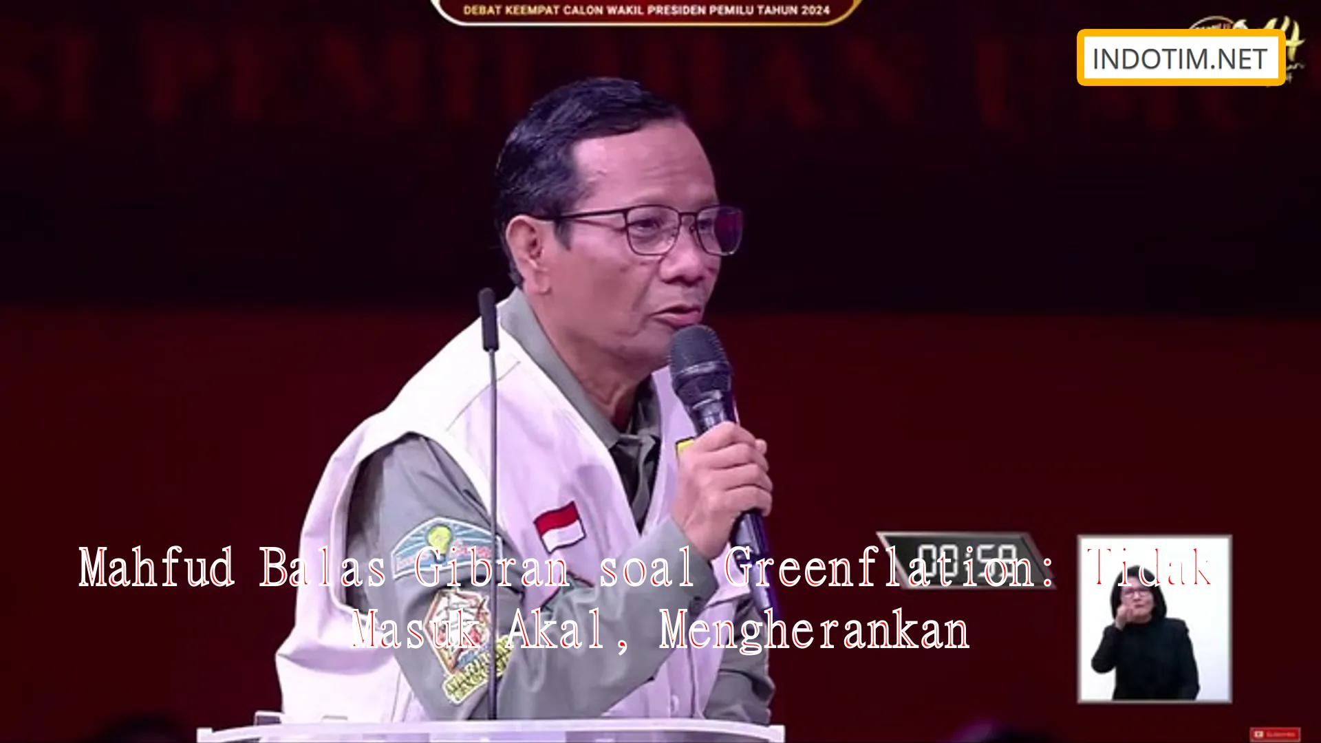 Mahfud Balas Gibran soal Greenflation: Tidak Masuk Akal, Mengherankan