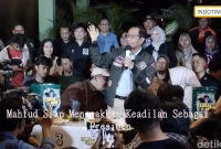 Mahfud Siap Menegakkan Keadilan Sebagai Presiden