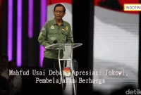 Mahfud Usai Debat: Apresiasi Jokowi, Pembelajaran Berharga