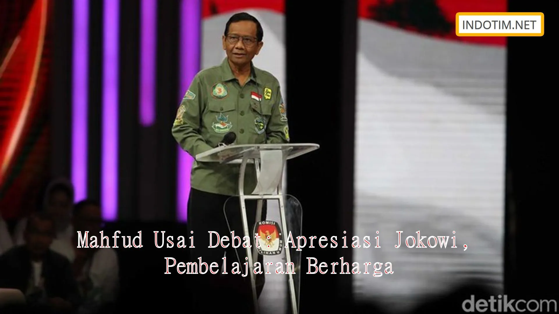 Mahfud Usai Debat: Apresiasi Jokowi, Pembelajaran Berharga