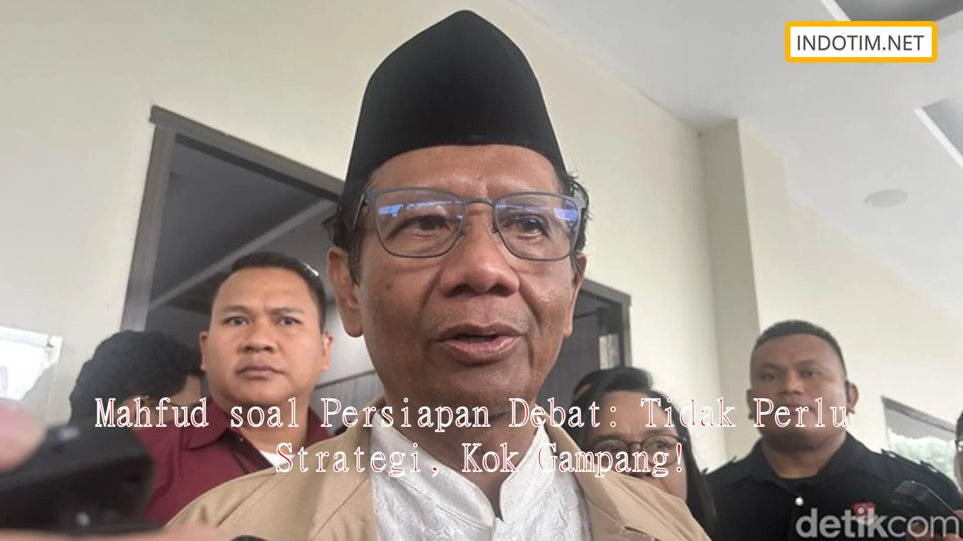 Mahfud soal Persiapan Debat: Tidak Perlu Strategi, Kok Gampang!