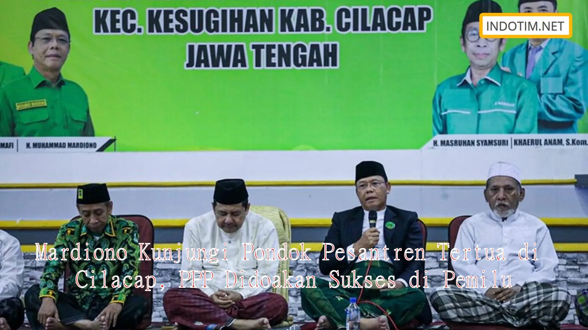 Mardiono Kunjungi Pondok Pesantren Tertua di Cilacap, PPP Didoakan Sukses di Pemilu