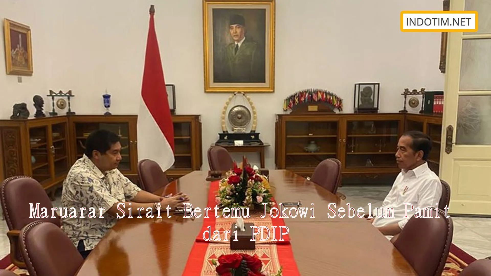 Maruarar Sirait Bertemu Jokowi Sebelum Pamit dari PDIP