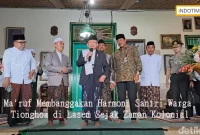 Ma'ruf Membanggakan Harmoni Santri-Warga Tionghoa di Lasem Sejak Zaman Kolonial