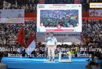 Menantang Prabowo di TKD Sumut: Tidak Hanya Menang atau Seri, Kami Ingin Menang Besar!