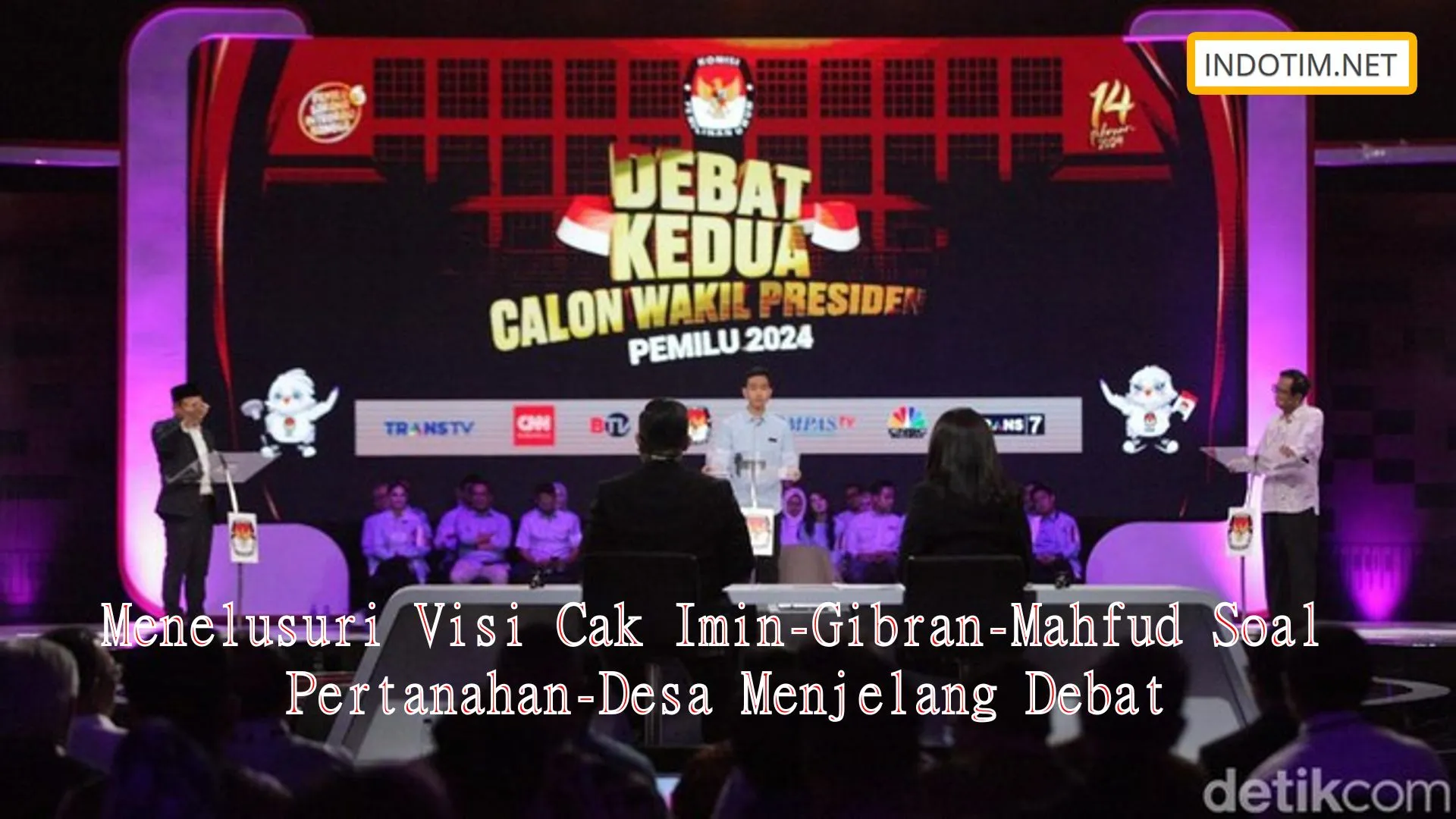 Menelusuri Visi Cak Imin-Gibran-Mahfud Soal Pertanahan-Desa Menjelang Debat