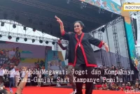 Momen Heboh Megawati Joget dan Kompaknya Puan-Ganjar Saat Kampanye Pemilu