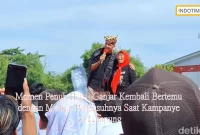 Momen Penuh Haru! Ganjar Kembali Bertemu dengan Mantan Pengasuhnya Saat Kampanye di Lampung