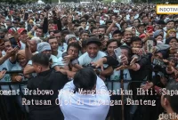Moment Prabowo yang Menghangatkan Hati: Sapa Ratusan Ojol di Lapangan Banteng