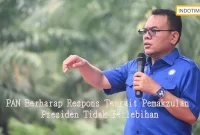 PAN Berharap Respons Terkait Pemakzulan Presiden Tidak Berlebihan