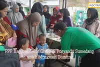 PPP Bagikan Telur Gratis di Posyandu Sumedang untuk Mengatasi Stunting