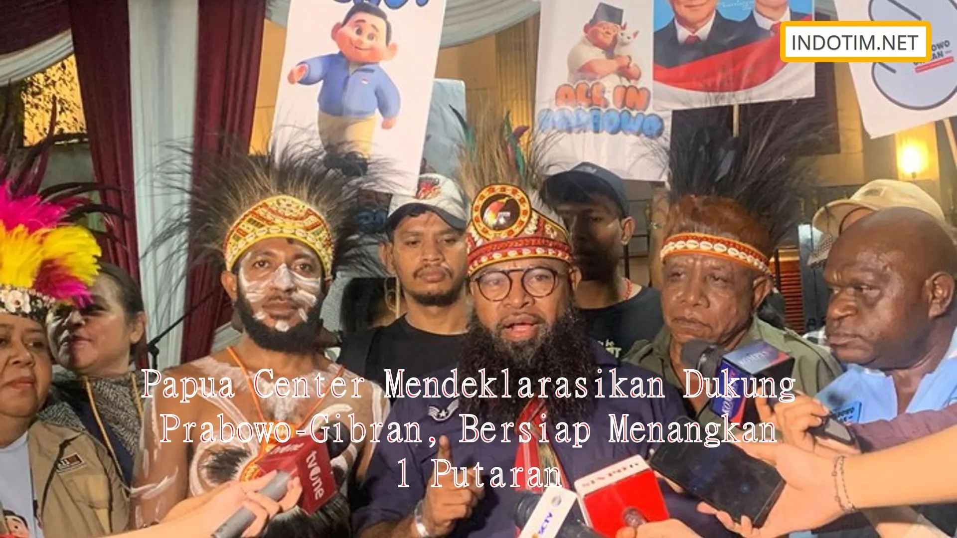 Papua Center Mendeklarasikan Dukung Prabowo-Gibran, Bersiap Menangkan 1 Putaran