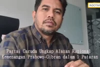 Partai Garuda Ungkap Alasan Rasional Kemenangan Prabowo-Gibran dalam 1 Putaran