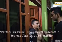 'Partner in Crime' Duo Jambret Pesepeda di Menteng Juga Turut Ditangkap