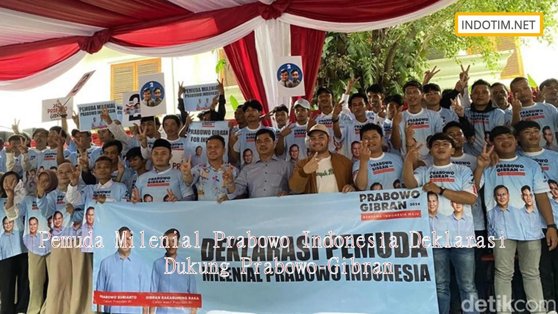 Pemuda Milenial Prabowo Indonesia Deklarasi Dukung Prabowo-Gibran