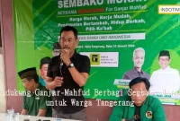 Pendukung Ganjar-Mahfud Berbagi Sembako Murah untuk Warga Tangerang