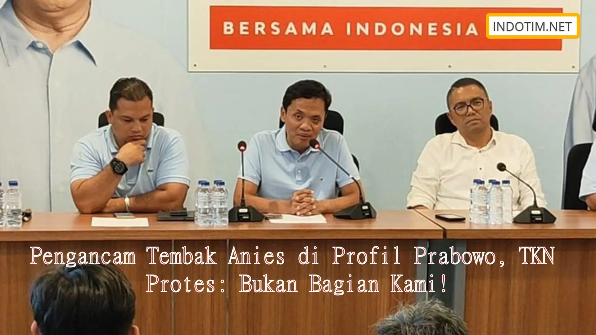 Pengancam Tembak Anies di Profil Prabowo, TKN Protes: Bukan Bagian Kami!