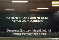 Penunjukan Budi Arie Sebagai Menlu Ad Interim: Penjelasan dari Kemlu