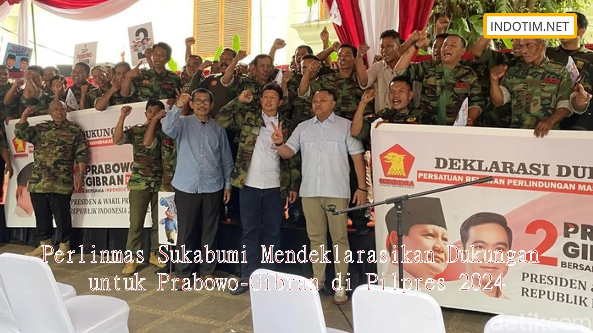 Perlinmas Sukabumi Mendeklarasikan Dukungan untuk Prabowo-Gibran di Pilpres 2024