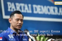 Pidato AHY: Perjuangan SBY seperti Kresna demi Perubahan yang Lebih Baik